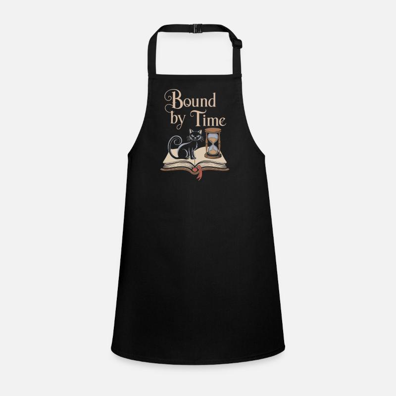 Bound to Time Magical Cat with Book Children's Apron