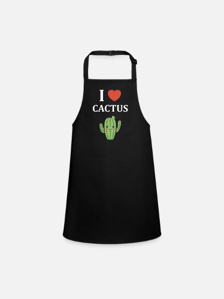 Cactus - Tablier Enfant - noir - Devant