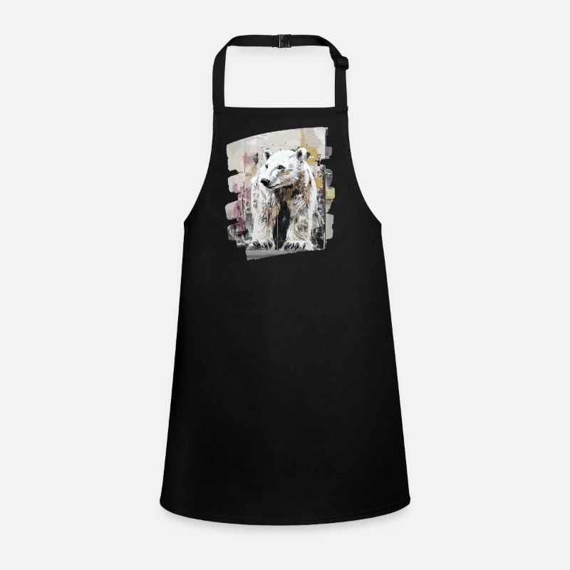Polar Bear Graffiti Sprayer Children's Apron