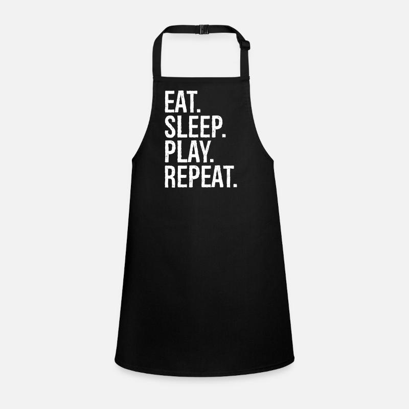 eat sleep play repeat Schürze für Kinder