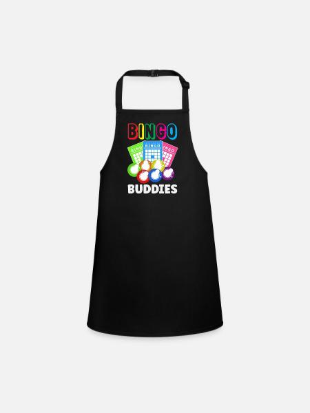 Bingo Buddies Cartes et Boules Fun - Tablier Enfant - noir - Devant