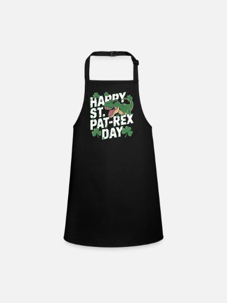 Bonne fête de la Saint-Pat-Rex - Tablier Enfant - noir - Devant