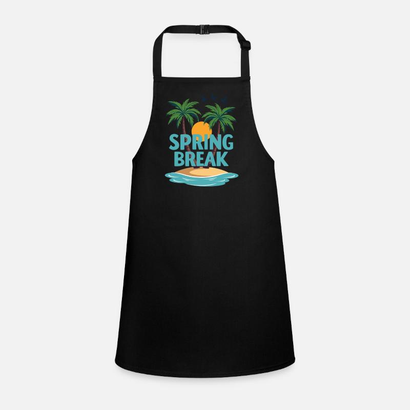 Spring Break Palm Trees Beach Children's Apron