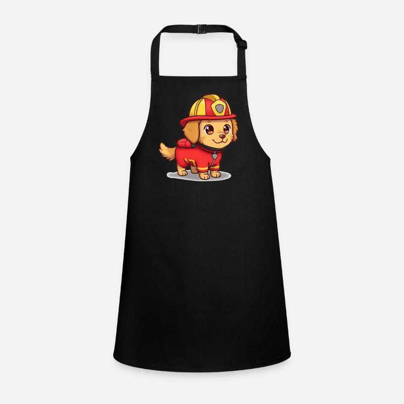 Animal Cartoon Fire Dog Children's Apron