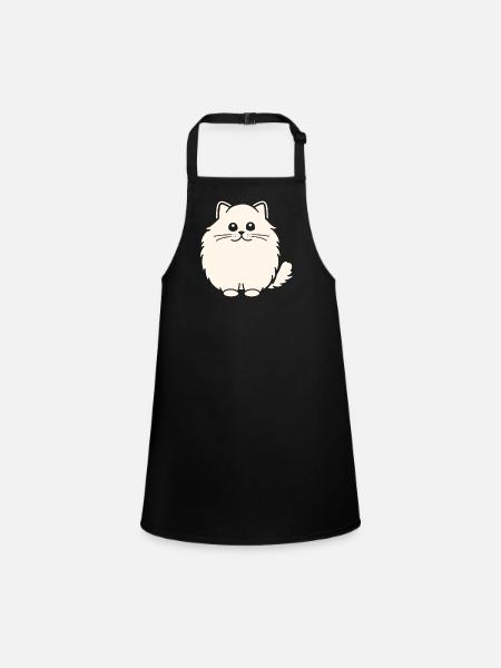 Persian cat - Children's Apron - black - Front