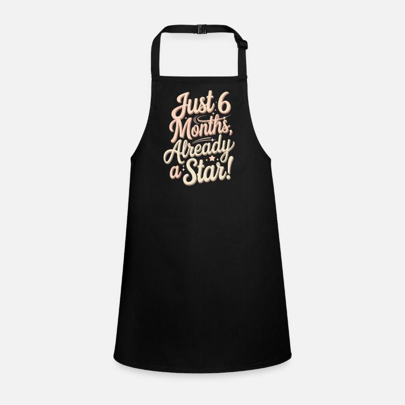 Already 6 months, already a star half-year-old Children's Apron