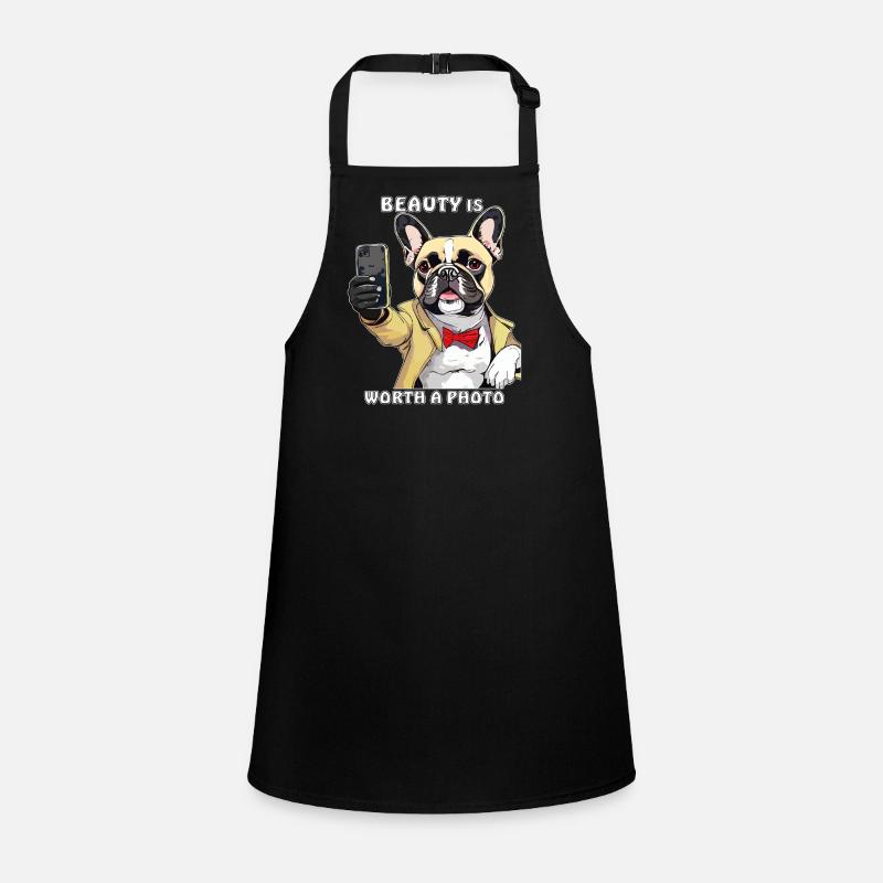 DOG SMARTPHONE BEAUTY IS WORTH A PHOTO Children's Apron