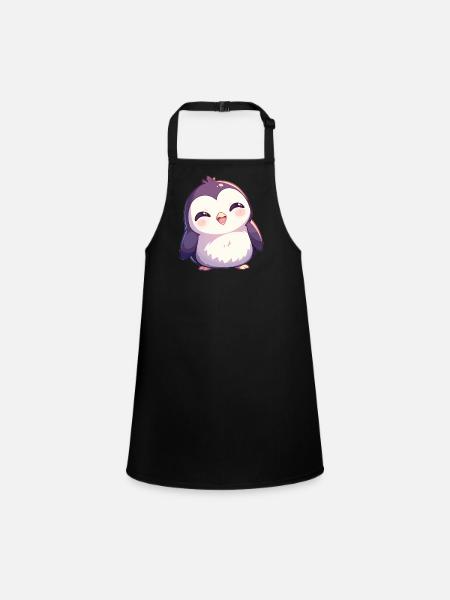 Pingouins Pingouin - Tablier Enfant - noir - Devant