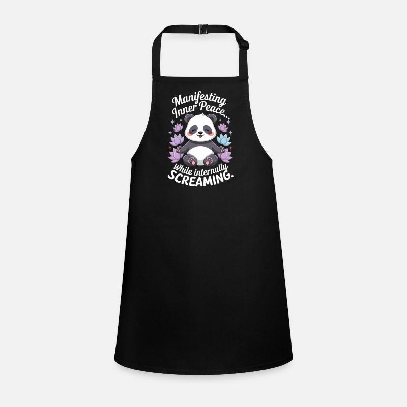 Meditating Panda – Zen & Mindfulness Children's Apron