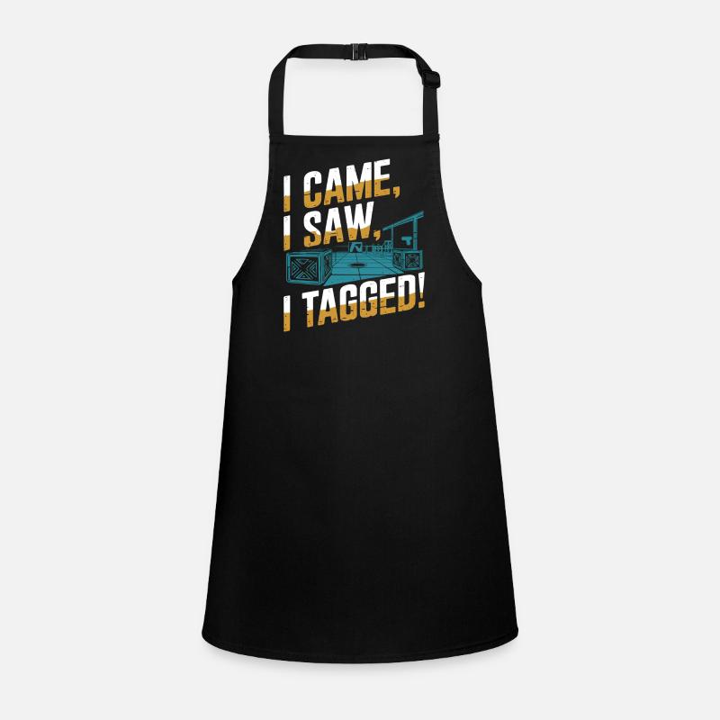 Ich kam, ich sah, ich taggte! Schürze für Kinder