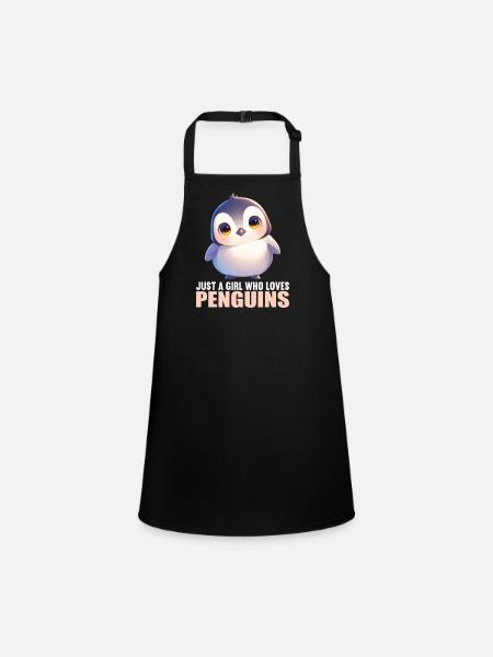 Pingouins Pingouin - Tablier Enfant - noir - Devant