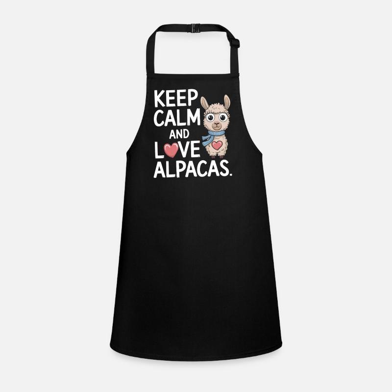 Keep calm and love alpacas. Children's Apron