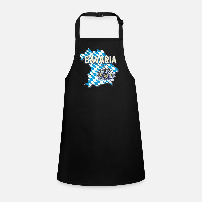 Bavaria Germany Map Edelweiss Souvenir Children's Apron