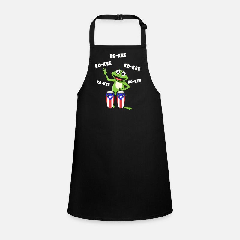 Ko-Kee Frog Playing Guitar Melody Children's Apron