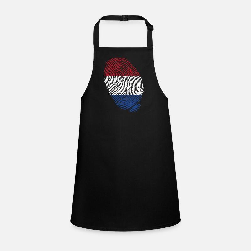Netherlands flag fingerprints Children's Apron