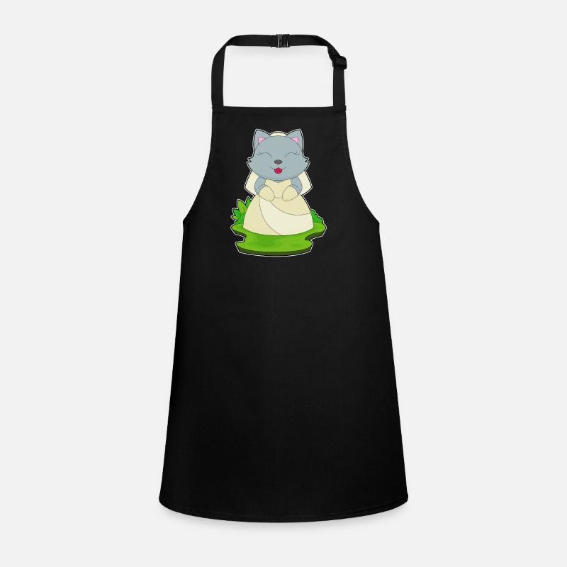 Cat Bridal Veil Wedding Children's Apron