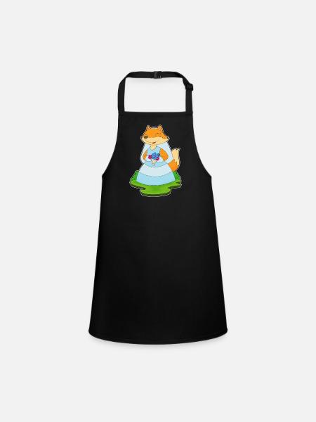 Renard Voile de mariée Mariage - Tablier Enfant - noir - Devant