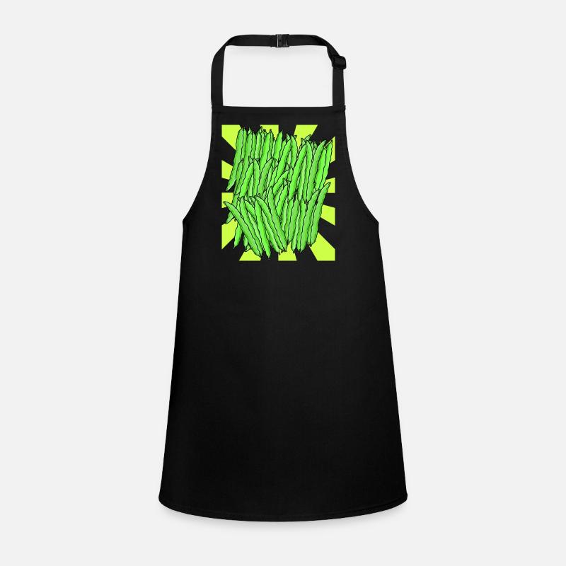 Green Bean Bean Vegetable Retro Vintage Children's Apron