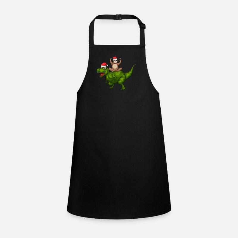 Funny Dinosaur Sloth Funny Christmas Dino Schürze für Kinder