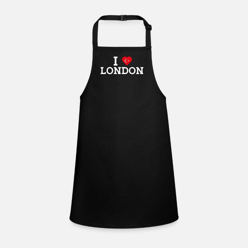 I Love London Cool Wrong Flag Turkish Lover Pun Children's Apron