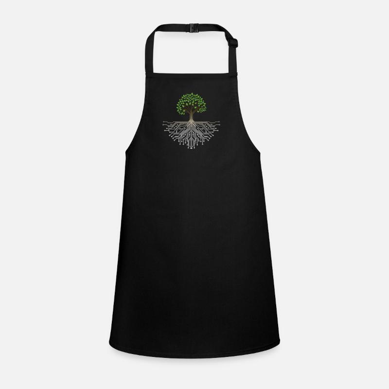 Tech Tree: Nature & Technology Fusion Children's Apron