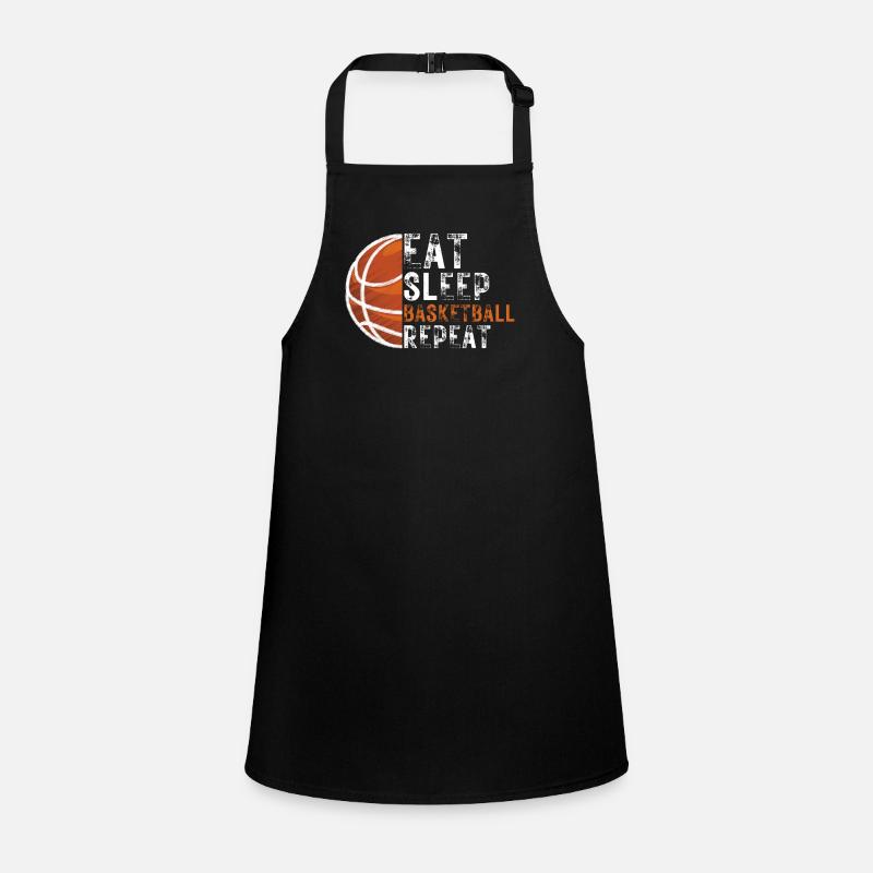 Eat Sleep Basketball Repeat Schürze für Kinder
