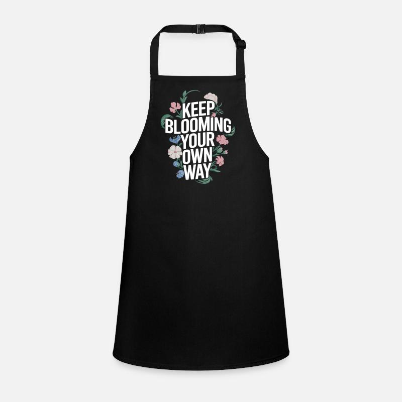 Keep Blooming Your Own Way Botanical Children's Apron
