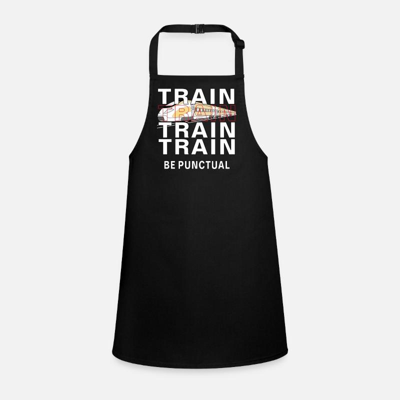 TRAIN ZOUG SOYEZ PONCTUEL Tablier Enfant
