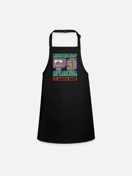 Statistician Statistically Speaking Data Analysis - Children's Apron - black - Front