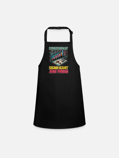 Statistician Statistically Significant Accountant - Children's Apron - black - Front
