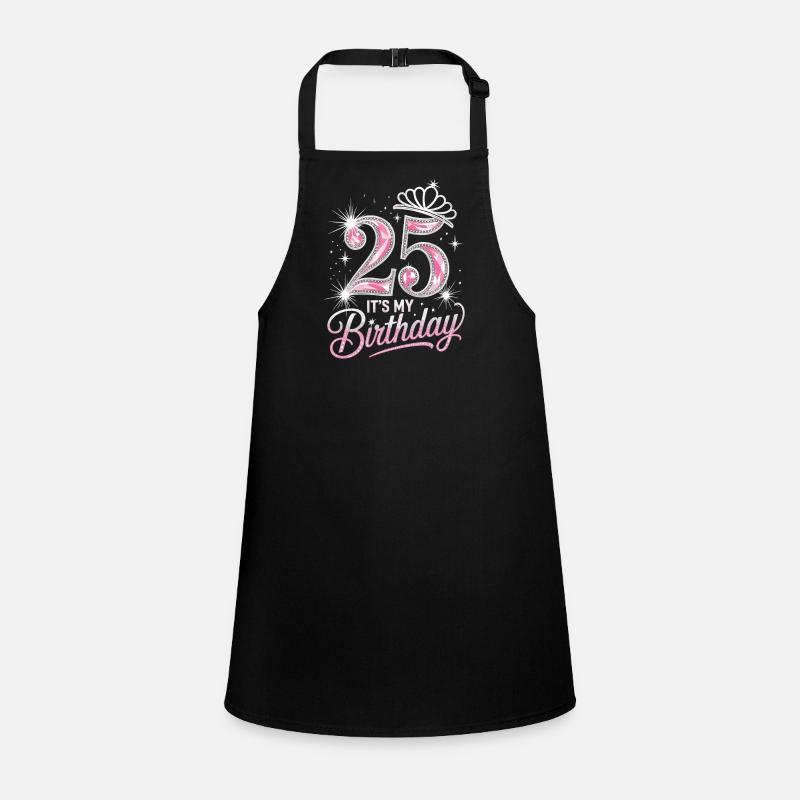 Couronne 25e anniversaire Glitter Tablier Enfant