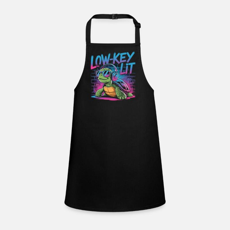 Low-Key Lit Turtle Children's Apron