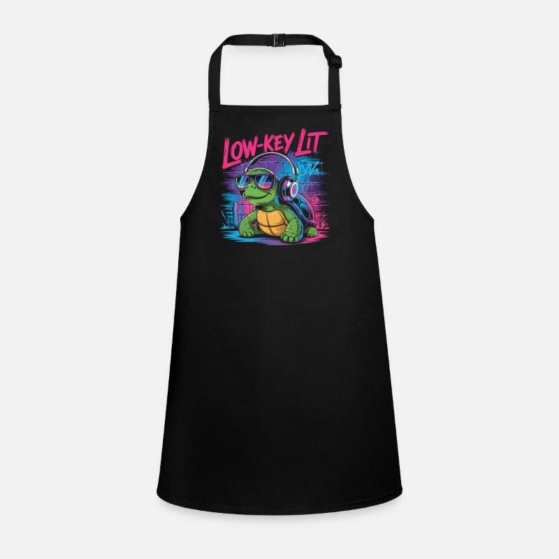 Low-Key Lit Turtle Children's Apron