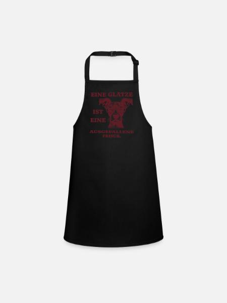 Baldness is an unusual hairstyle - Children's Apron - black - Front