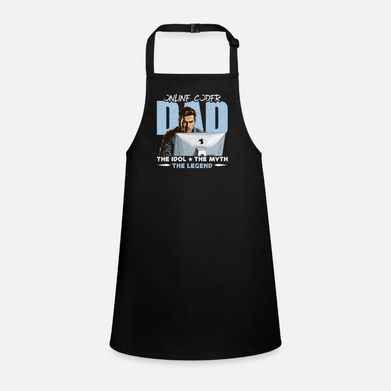 Online Coder Dad The Idol The Myth The Developer Children's Apron