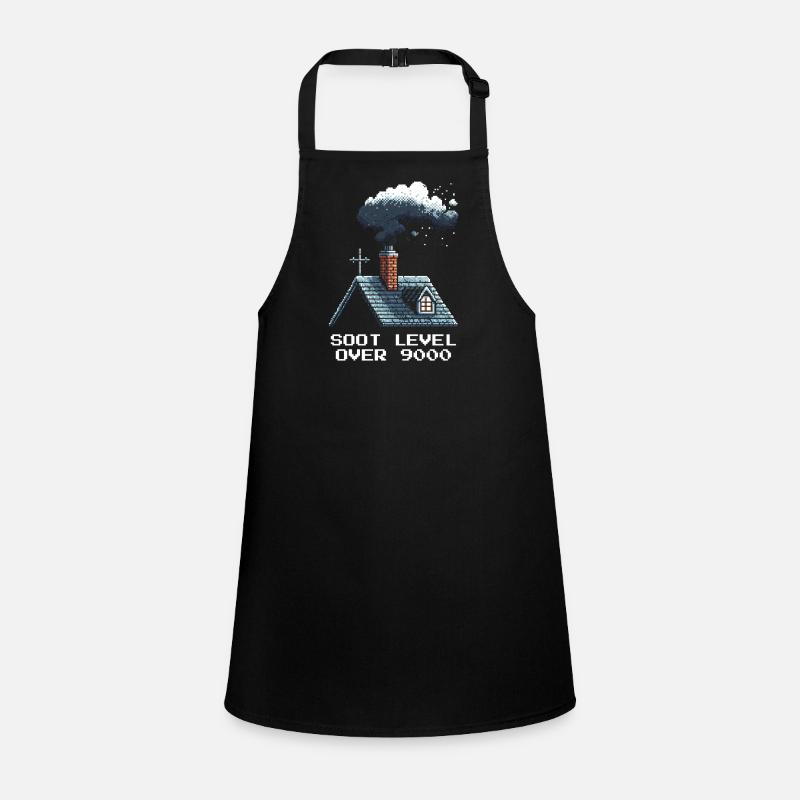 Chimney Sweep Soot Level Retro Pixel Art Gaming Children's Apron