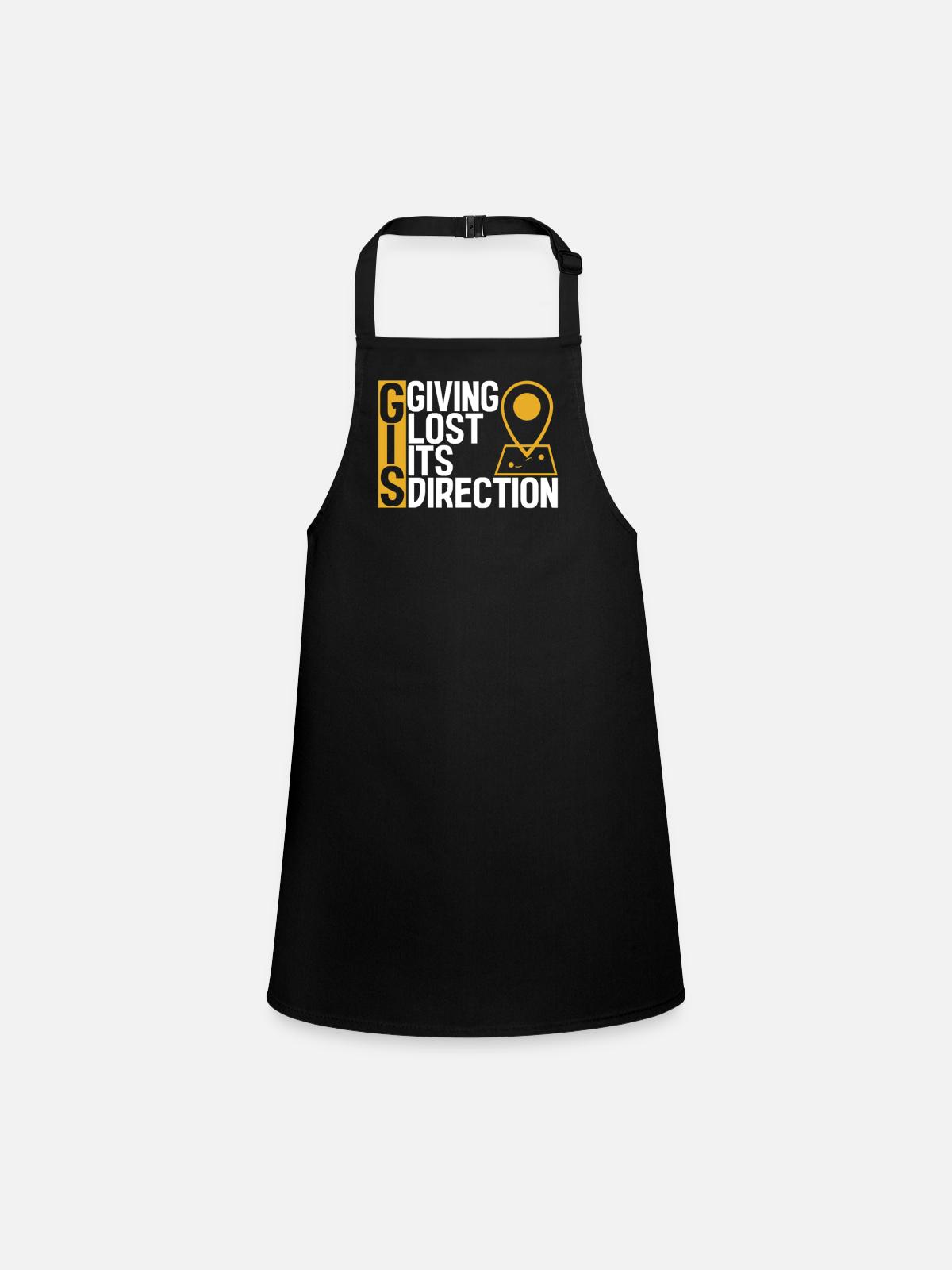 Geographic Information Systems - Children's Apron - black - Front