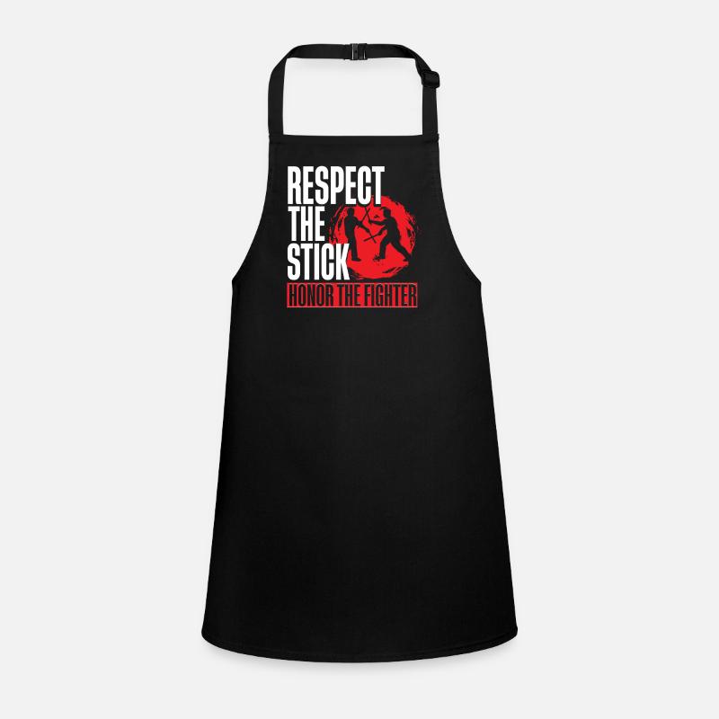 Escrima Arnis Arts Martiaux Respect Le Bâton Tablier Enfant