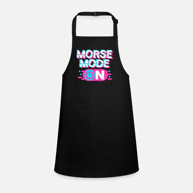 Morsecode, Morse, code Morse activé Tablier Enfant
