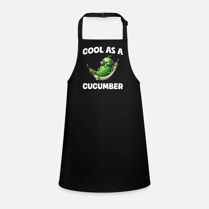 Cool as a cucumber Gurke Pickle Gurkenliebhaber Schürze für Kinder