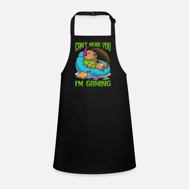 Capybara Gamer Gaming Schürze für Kinder