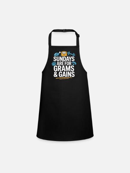 Prepared Squad Meal Planner Food Organization - Children's Apron - black - Front