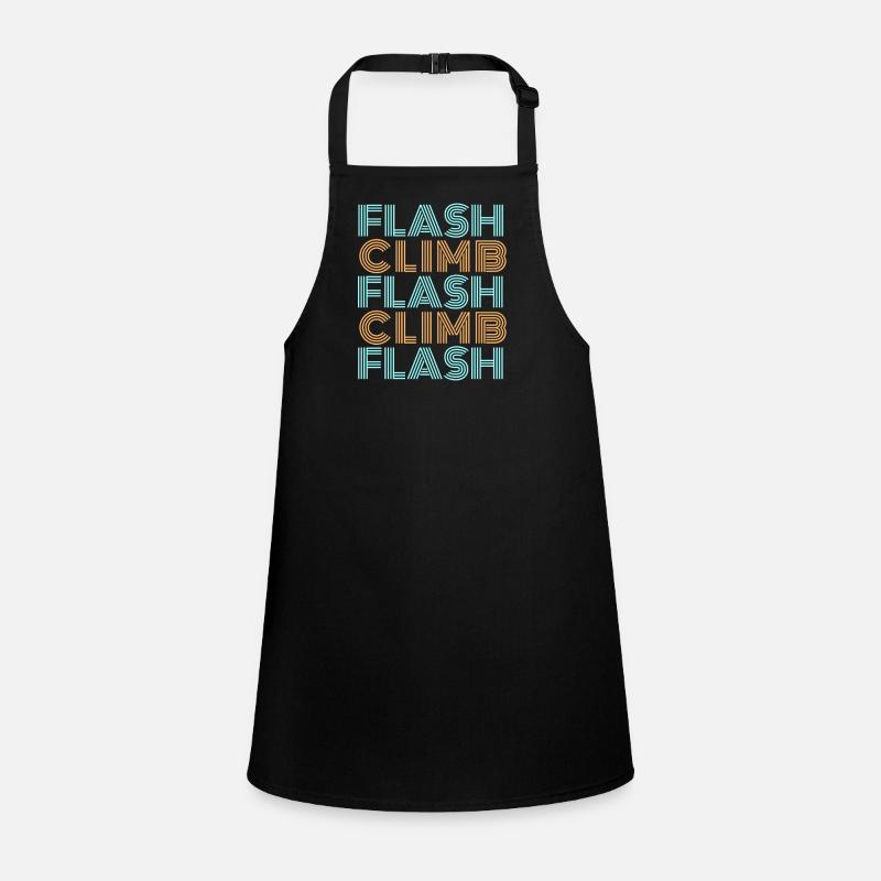 flash climb climbing bouldering stylish font Children's Apron