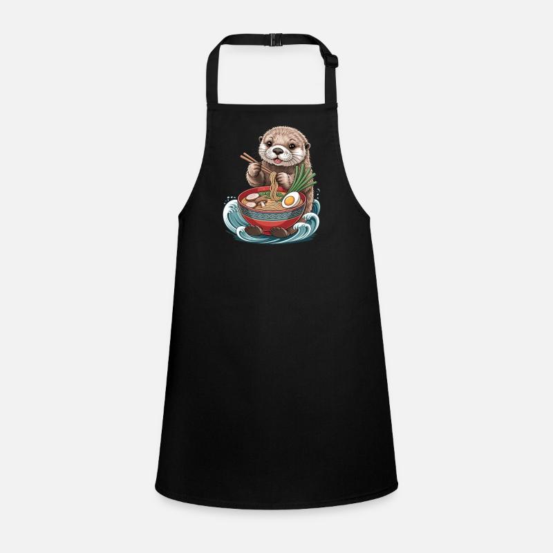 Japanese style ramen otter Children's Apron
