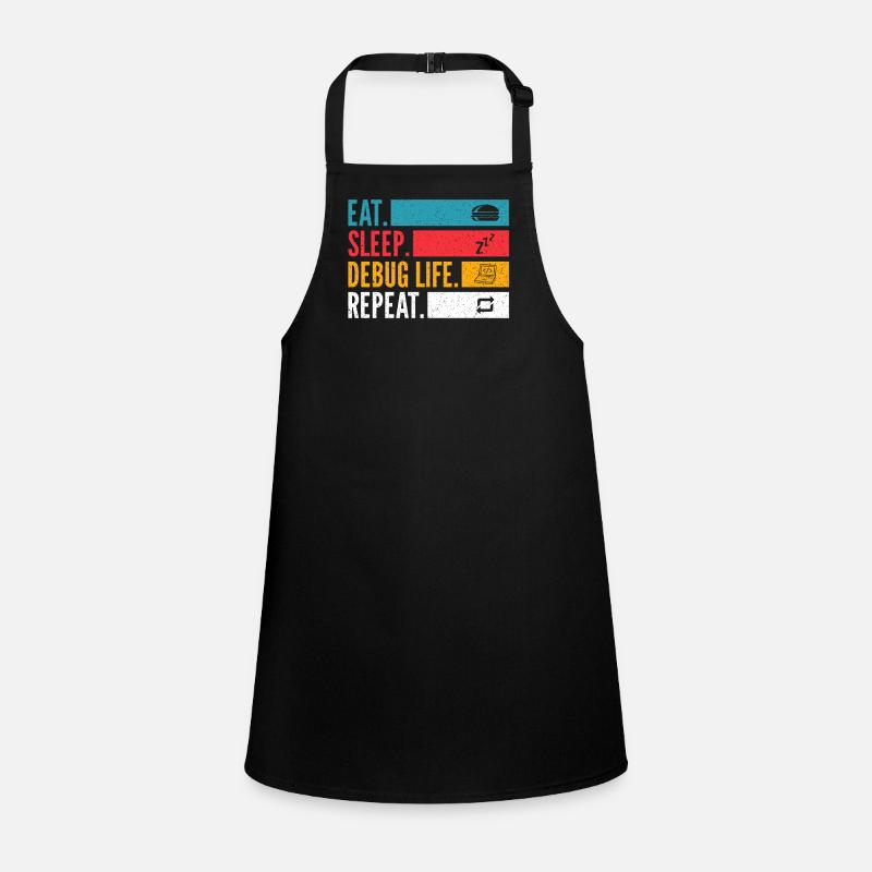 Eat Sleep Debug Repeat Developer Shirt Children's Apron