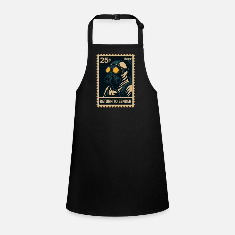 Return to Sender Gas Mask Children's Apron