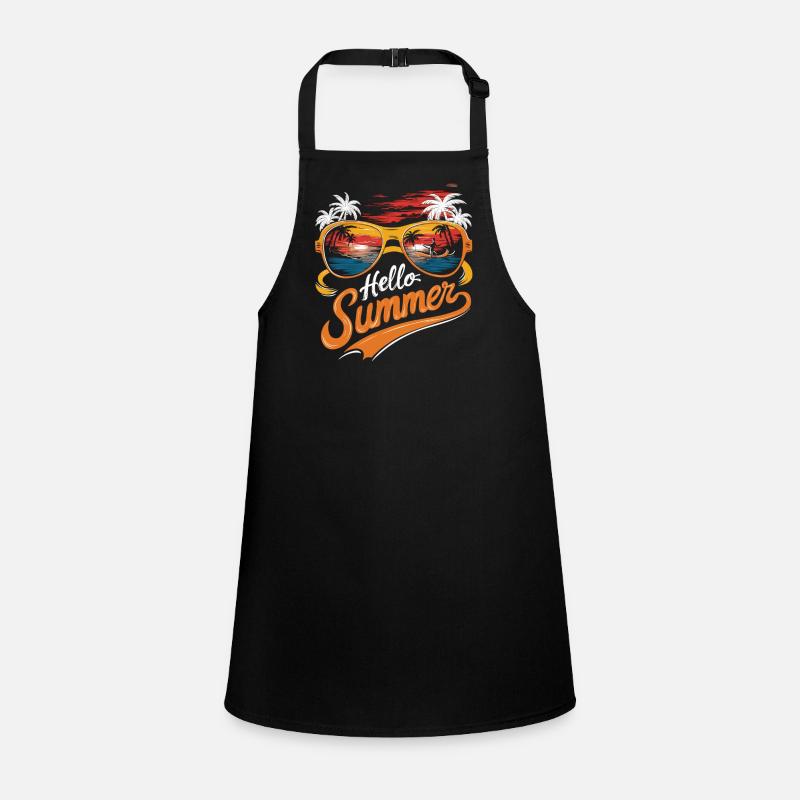 Hello Summer - Surfing and enjoying the sun Children's Apron
