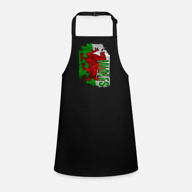 Vertical Welsh flag, Welsh pride Children's Apron