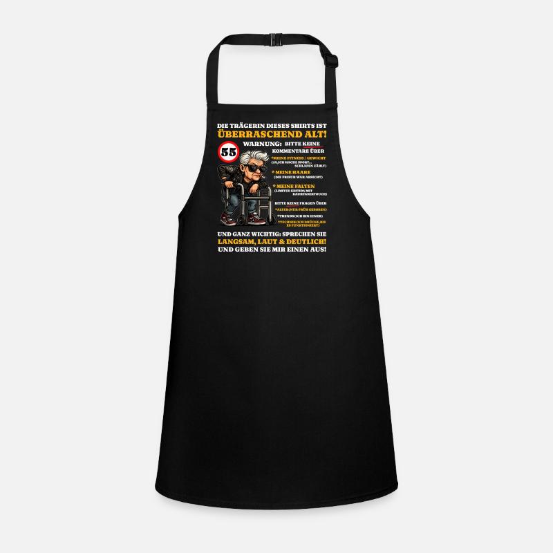 Birthday 55 years Surprisingly old Children's Apron