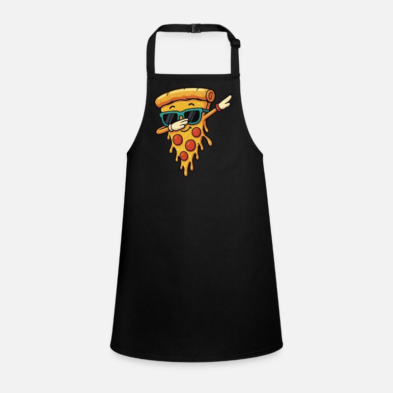 Cool Pizza Slice Sunglasses Dab Pose Dance Dabbing Children's Apron